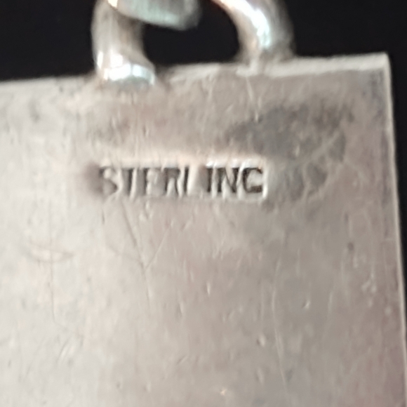 Vintage 1980's Sterling Silver ID Bracelet - Picture 3 of 5